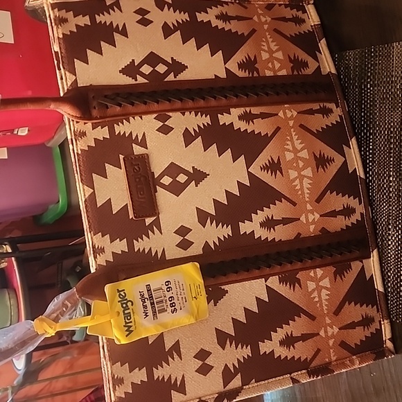 Wrangler Womens Aztec Tote Bag New With Tags - Picture 6 of 8